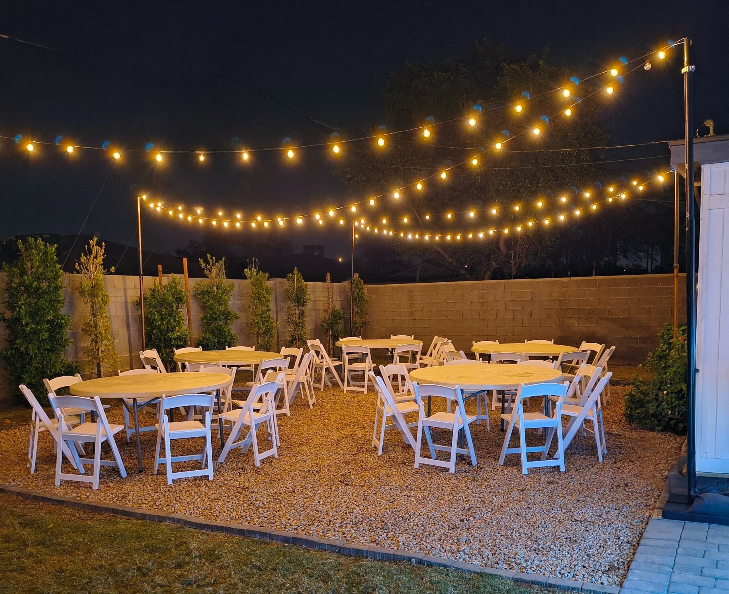 Essential event package setup by Events Horizon Rentals