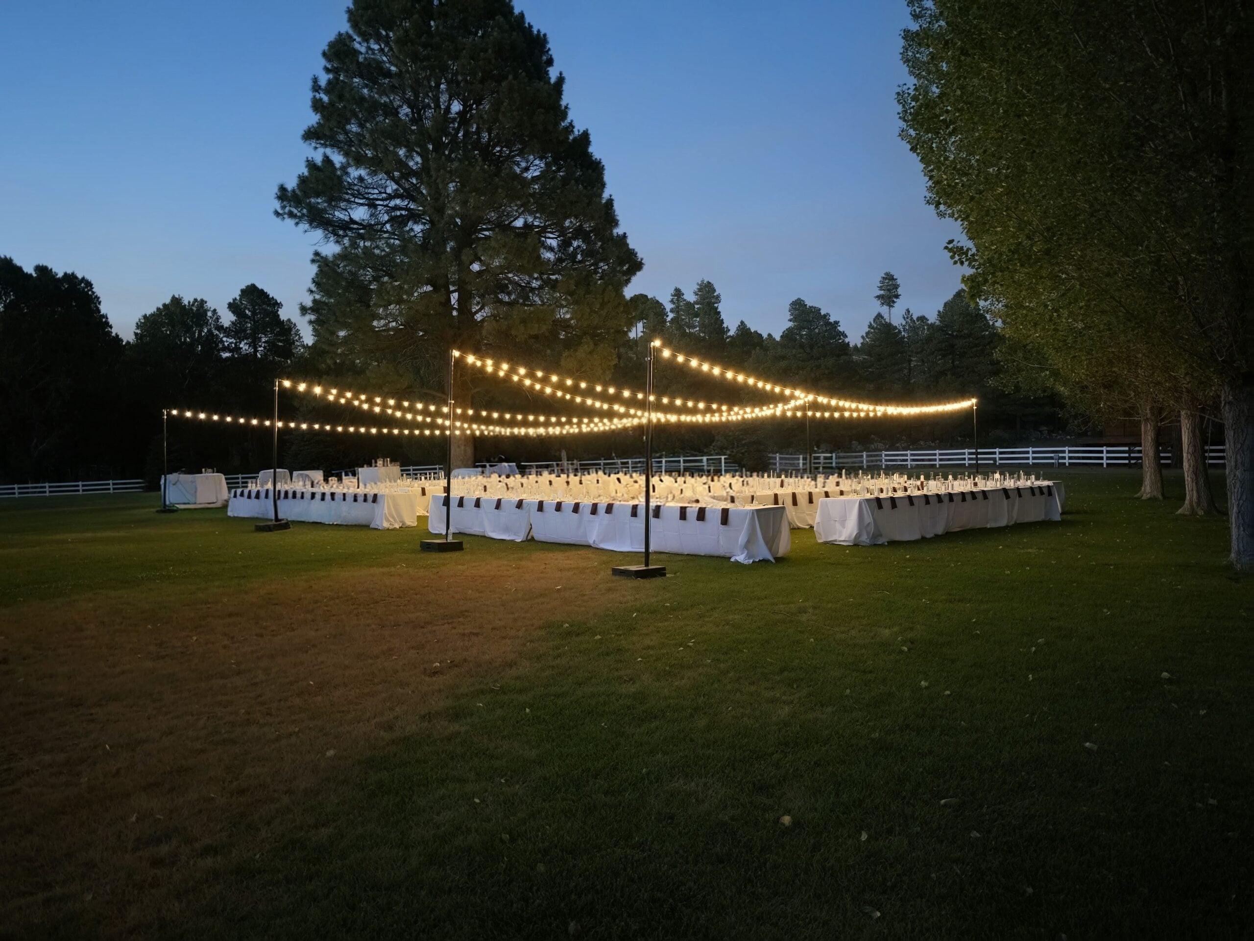 Full wedding setup in Heber Arizona