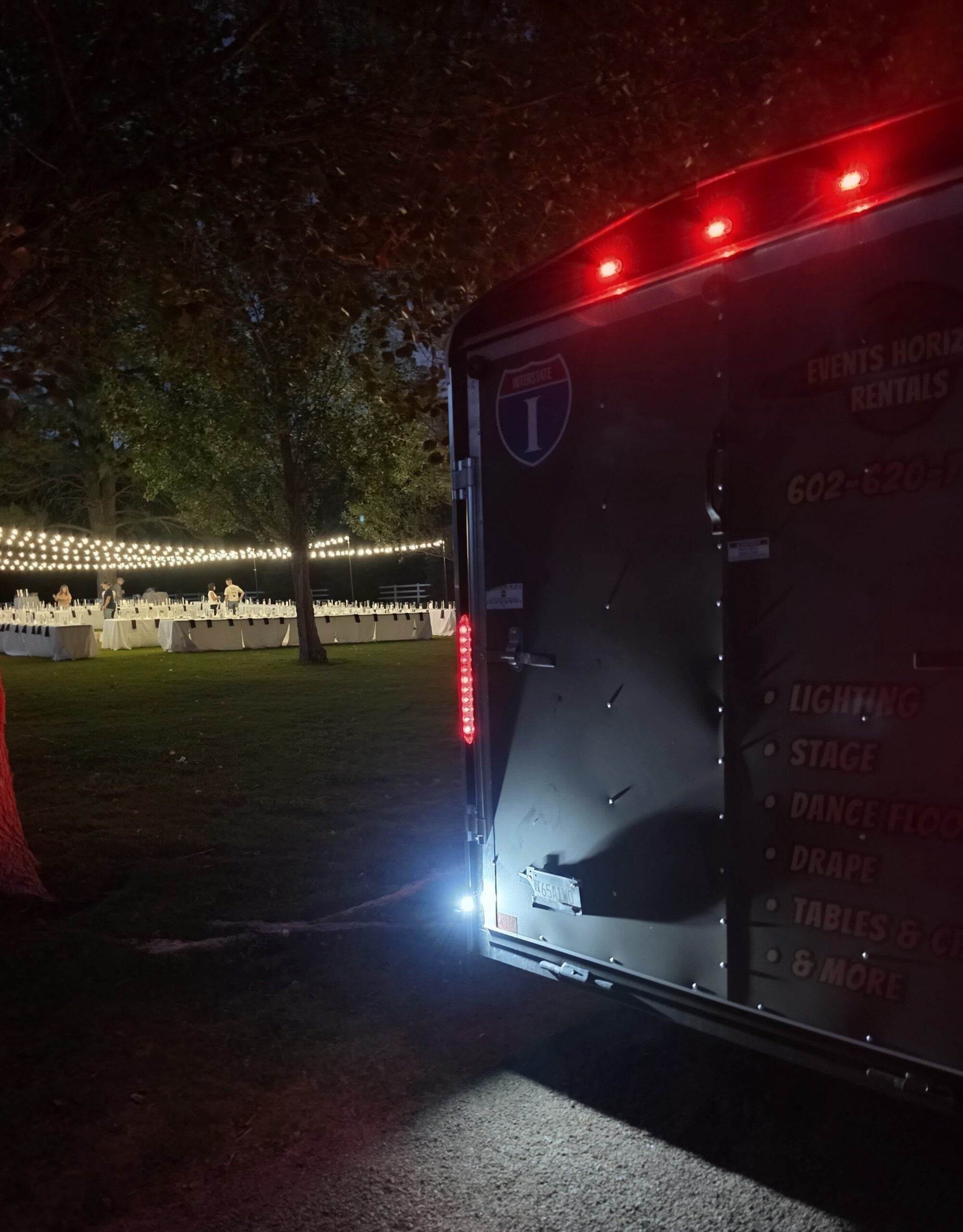 Event rental delivery and installation by Events Horizon Rentals